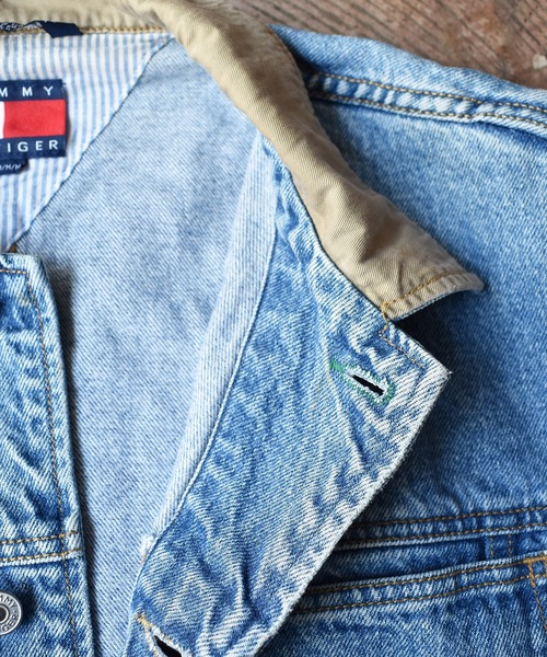 TOMMY HILFIGER(トミーヒルフィガー)の「【ヴィンテージ古着】90's TOMMY HILFIGER/トミーヒルフィガー デニムジャケット(デニムジャケット・メンズ・ブルー・MEDIUM)」の13枚目の写真