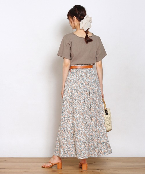 Crisp yours（クリスプユアーズ）の「【WEB限定】メロウリブTシャツ（Tシャツ/カットソー・レディース・ホワイト/ブラック/ブラウン/グリーン・FREE）」の13枚目の写真