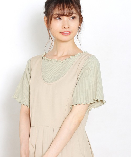 Crisp yours（クリスプユアーズ）の「【WEB限定】メロウリブTシャツ（Tシャツ/カットソー・レディース・ホワイト/ブラック/ブラウン/グリーン・FREE）」の17枚目の写真