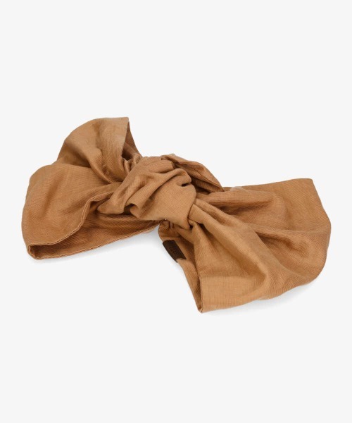 arth（アース）の「【arth】arth Linen Knot Turban（ヘアバンド・レディース・ブラック/ベージュ/オレンジ・FREE）」の3枚目の写真