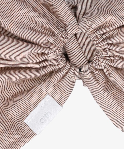 arth（アース）の「【arth】arth Linen Knot Turban（ヘアバンド・レディース・ブラック/ベージュ/オレンジ・FREE）」の9枚目の写真