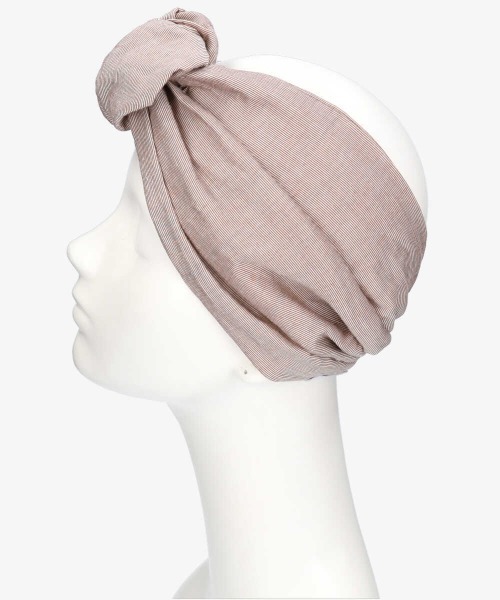 arth（アース）の「【arth】arth Linen Knot Turban（ヘアバンド・レディース・ブラック/ベージュ/オレンジ・FREE）」の11枚目の写真