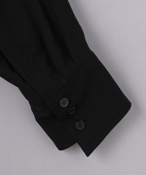 sulvam（サルバム）の「＜sulvam（サルバム）＞シルバーライン オーバー シャツ（シャツ/ブラウス・レディース・ブラック/ホワイト・SMALL）」の5枚目の写真