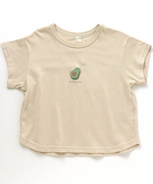 apres les cours(アプレレクール)の「8柄食べ物ワンポイントTシャツ(Tシャツ/カットソー・キッズ・オフホワイト/ピンク/ラベンダー/ブラウン/グレー/ミント/イエロー/オレンジ・100/130/140/110/120/90/80)」の7枚目の写真