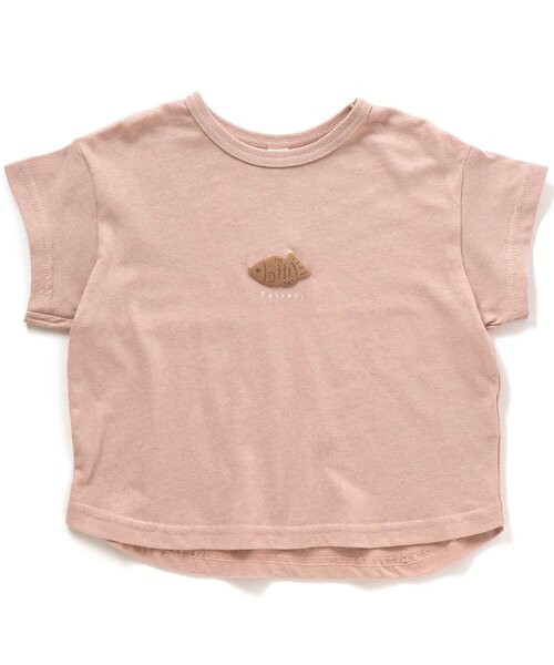 apres les cours(アプレレクール)の「8柄食べ物ワンポイントTシャツ(Tシャツ/カットソー・キッズ・オフホワイト/ピンク/ラベンダー/ブラウン/グレー/ミント/イエロー/オレンジ・100/130/140/110/120/90/80)」の8枚目の写真