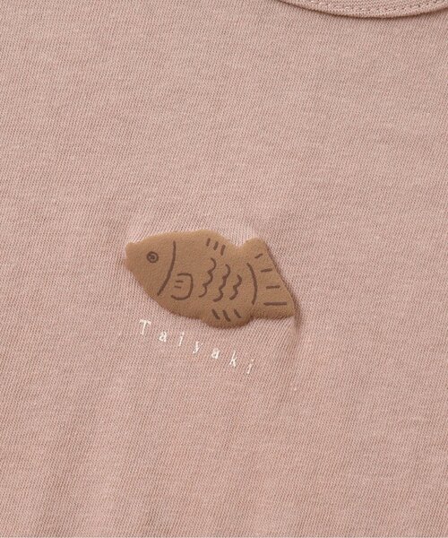 apres les cours(アプレレクール)の「8柄食べ物ワンポイントTシャツ(Tシャツ/カットソー・キッズ・オフホワイト/ピンク/ラベンダー/ブラウン/グレー/ミント/イエロー/オレンジ・100/130/140/110/120/90/80)」の13枚目の写真