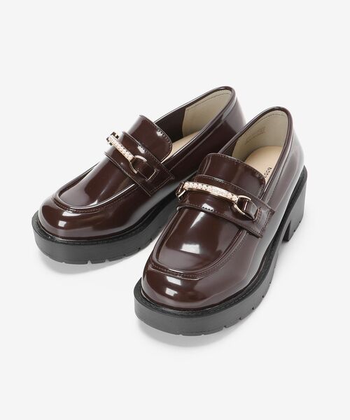 MAJESTIC LEGON（マジェスティックレゴン）の「パールスクエアローファー（ローファー・レディース・ダークブラウン/ブラック・SMALL/MEDIUM/LARGE/X-LARGE）」の13枚目の写真