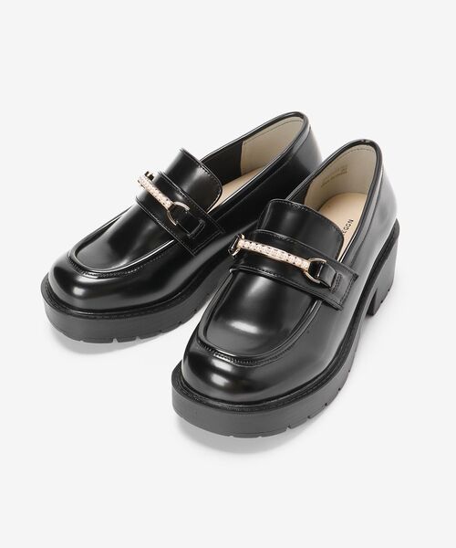 MAJESTIC LEGON（マジェスティックレゴン）の「パールスクエアローファー（ローファー・レディース・ダークブラウン/ブラック・SMALL/MEDIUM/LARGE/X-LARGE）」の14枚目の写真