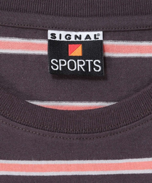 RAGEBLUE（レイジブルー）の「＜SIGNAL SPORTS/シグナルスポーツ＞マルチボーダーTシャツ/203172（Tシャツ/カットソー・メンズ・ブラック/グリーン・MEDIUM/LARGE/X-LARGE）」の8枚目の写真