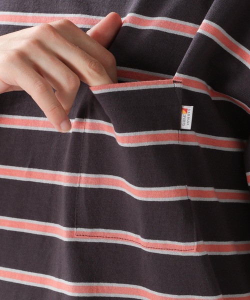 RAGEBLUE（レイジブルー）の「＜SIGNAL SPORTS/シグナルスポーツ＞マルチボーダーTシャツ/203172（Tシャツ/カットソー・メンズ・ブラック/グリーン・MEDIUM/LARGE/X-LARGE）」の14枚目の写真