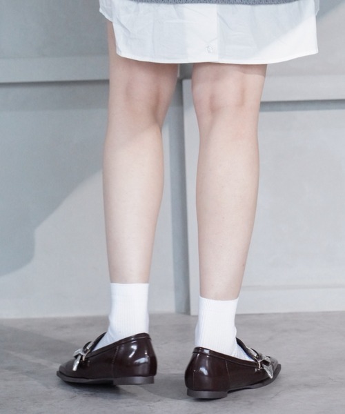 VIVIAN（ヴィヴィアン）の「スクエアトゥバックルベルトローファー  ZOZOTOWN+オフィシャルサイト限定商品（ローファー・レディース・ブラック/ダークブラウン/アイボリー・LL/S/M/L）」の22枚目の写真