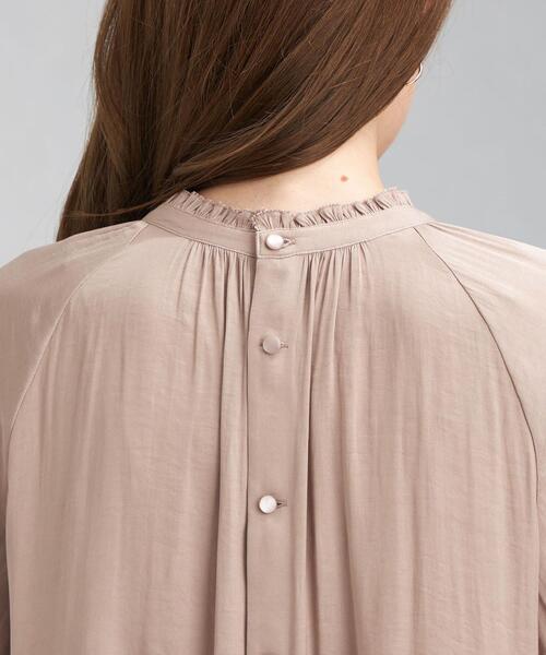 green label relaxing（グリーンレーベルリラクシング）の「カッセン スタンド 2WAY ブラウス（シャツ/ブラウス・レディース・モカ/ネイビー/オフホワイト・FREE）」の14枚目の写真