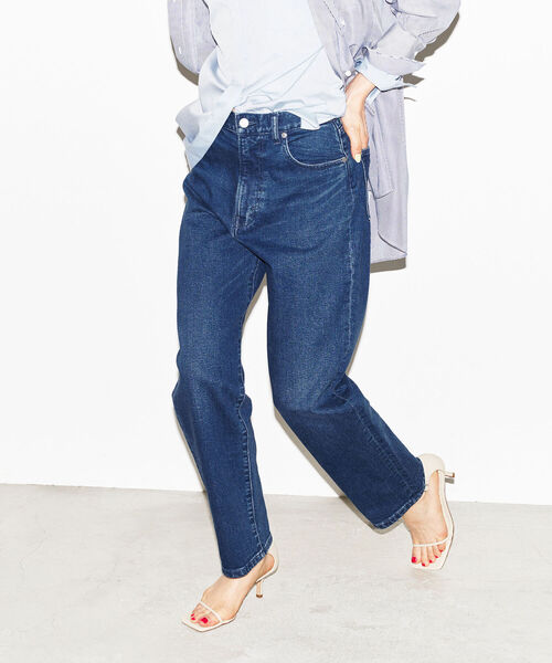 NOLLEY’S(ノーリーズ)の「ハイライズテーパードパンツ(デニムパンツ・レディース・ブラック/インディゴブルー・40/38/36/34)」の20枚目の写真
