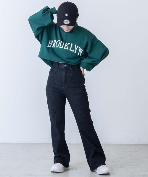 DuKKah(デュカ)の「Dukkah/【低身長向け】デニムピンタックフレアパンツ(デニムパンツ・レディース・ダークインディゴブルー/インディゴブルー/ブラック・XS/S)」の21枚目の写真