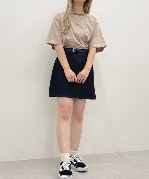 apres jour(アプレジュール)の「細ボーダーTシャツ【ZOZOTOWN限定アイテム】(Tシャツ/カットソー・レディース・ベージュ/サックスブルー/イエロー系その他・フリー/X-LARGE)」の10枚目の写真