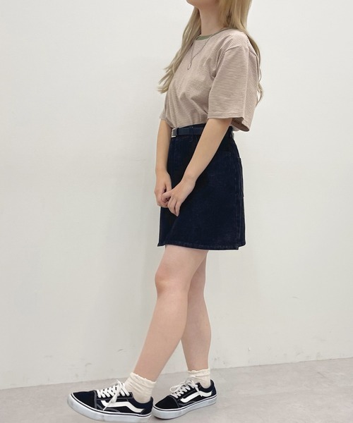 apres jour(アプレジュール)の「細ボーダーTシャツ【ZOZOTOWN限定アイテム】(Tシャツ/カットソー・レディース・ベージュ/サックスブルー/イエロー系その他・フリー/X-LARGE)」の11枚目の写真