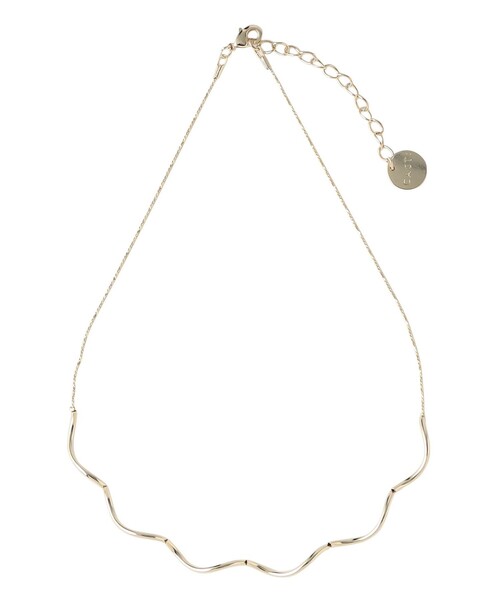 CAST:（キャストコロン）の「ウェービングラインネックレス（ネックレス・レディース・ゴールド・FREE）」の3枚目の写真