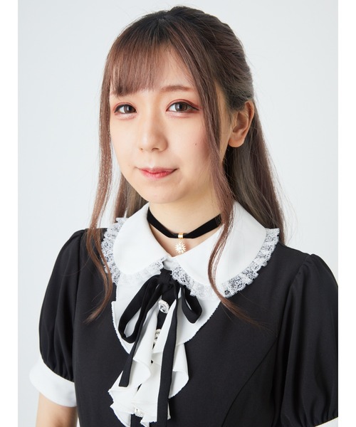 Ank Rouge（アンクルージュ）の「スタージュエルチョーカー（チョーカー・レディース・ブラック/ボルドー・FREE）」の4枚目の写真