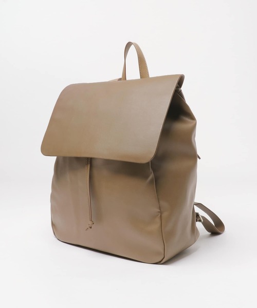 SENSE OF PLACE by URBAN RESEARCH(センスオブプレイスバイアーバンリサーチ)の「フェイクレザーバッグパック(バックパック/リュック・メンズ・ブラウン/ブラック・ONE)」の6枚目の写真