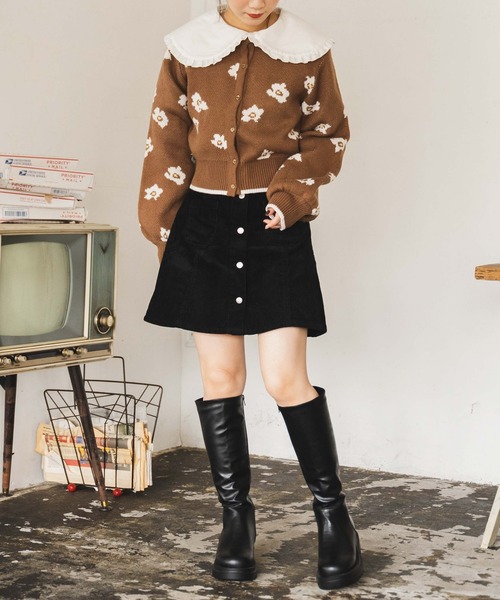 WEGO（ウィゴー）の「WEGO/ボリュームロングブーツ（ブーツ・レディース・ブラック・MEDIUM/LARGE）」の4枚目の写真