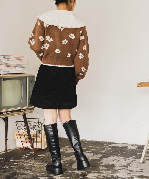 WEGO（ウィゴー）の「WEGO/ボリュームロングブーツ（ブーツ・レディース・ブラック・MEDIUM/LARGE）」の7枚目の写真