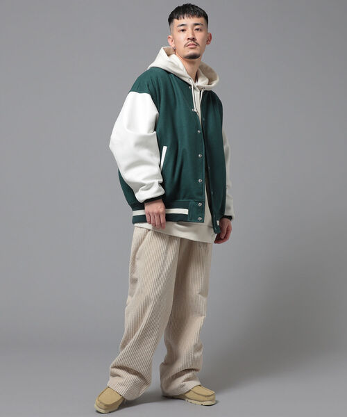 BEAMS（ビームス）の「BEAMS / ワイド コーデュロイパンツ（その他パンツ・メンズ・アイボリー/ブラック/イエローゴールド・SMALL/MEDIUM/LARGE/X-LARGE）」の9枚目の写真