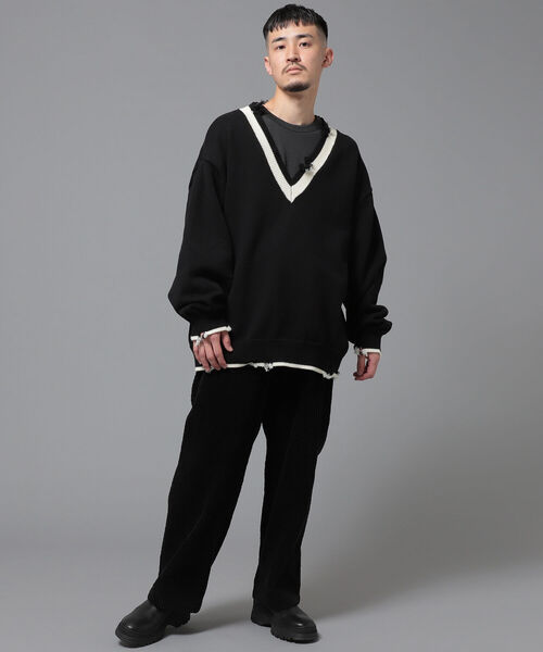 BEAMS（ビームス）の「BEAMS / ワイド コーデュロイパンツ（その他パンツ・メンズ・アイボリー/ブラック/イエローゴールド・SMALL/MEDIUM/LARGE/X-LARGE）」の14枚目の写真