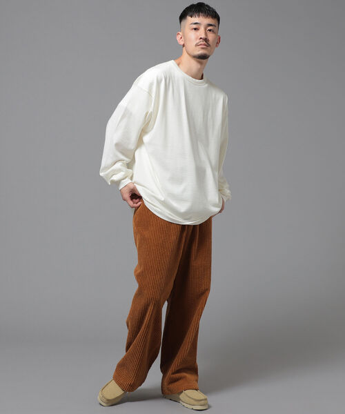 BEAMS（ビームス）の「BEAMS / ワイド コーデュロイパンツ（その他パンツ・メンズ・アイボリー/ブラック/イエローゴールド・SMALL/MEDIUM/LARGE/X-LARGE）」の5枚目の写真