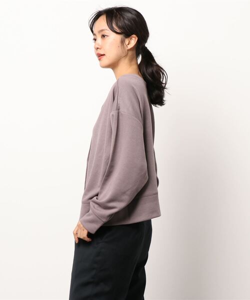 Samansa Mos2 blue(サマンサモスモスブルー)の「前後2Wayカットプルオーバー(Tシャツ/カットソー・レディース・パープル/チャコール/キャメル・フリ-)」の5枚目の写真