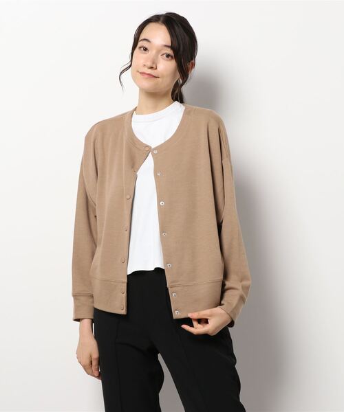 Samansa Mos2 blue(サマンサモスモスブルー)の「前後2Wayカットプルオーバー(Tシャツ/カットソー・レディース・パープル/チャコール/キャメル・フリ-)」の7枚目の写真