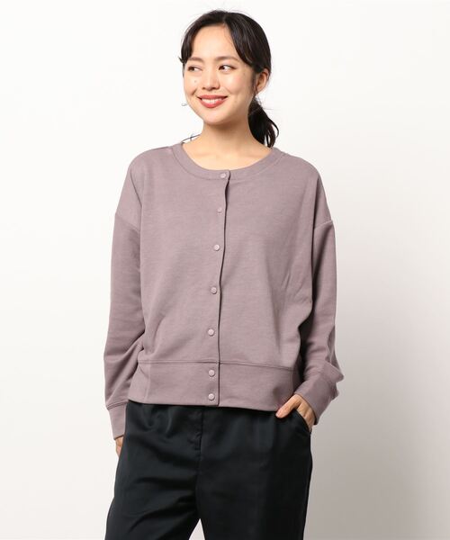 Samansa Mos2 blue(サマンサモスモスブルー)の「前後2Wayカットプルオーバー(Tシャツ/カットソー・レディース・パープル/チャコール/キャメル・フリ-)」の8枚目の写真