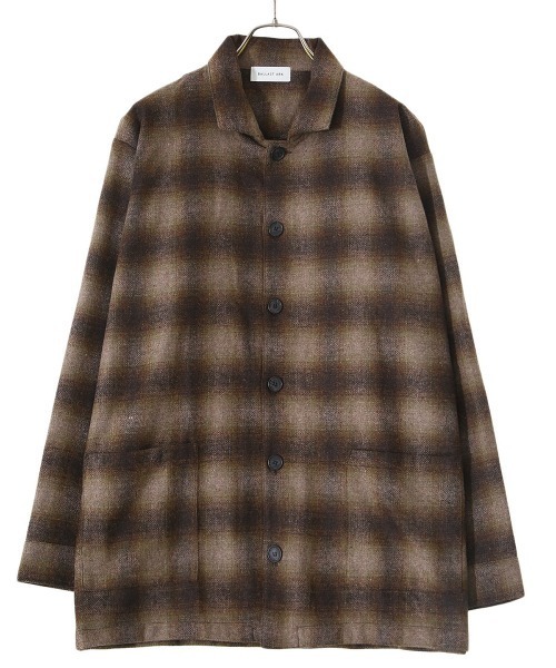 BALLAST ARK（バラストアーク）の「BALLAST ARK / バラストアーク：Pajamas Shirt：BA04-SH001[AST]（シャツ/ブラウス・メンズ・ブラウン系その他/グレー系その他・L/M）」の5枚目の写真