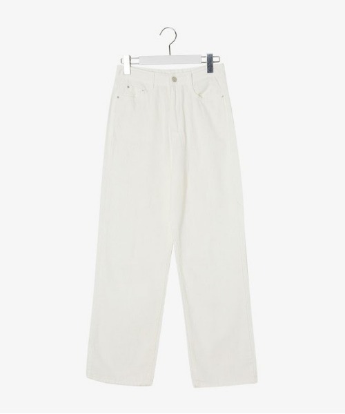 SONA（ソナ）の「SONYUNARA ハイウエストワイドパンツ（デニムパンツ・レディース・アイボリー/ネイビー・SMALL/MEDIUM）」の11枚目の写真
