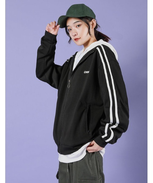 セール】薄手 ダブルライン トラックジャケット ジャージ