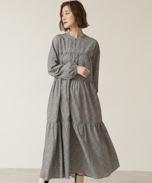 NATURAL BEAUTY BASIC（ナチュラルビューティーベーシック）の「２ＷＡＹプリントワンピース（ワンピース・レディース・ピンク系その他/ブルー系その他・SMALL/MEDIUM）」の4枚目の写真