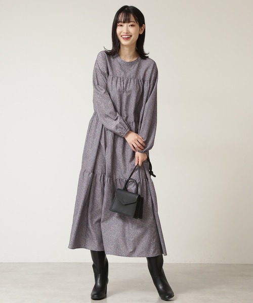 NATURAL BEAUTY BASIC（ナチュラルビューティーベーシック）の「２ＷＡＹプリントワンピース（ワンピース・レディース・ピンク系その他/ブルー系その他・SMALL/MEDIUM）」の10枚目の写真