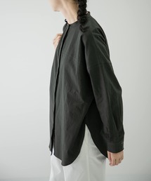 かぐれ | コットンワッシャーバンドカラーシャツ(シャツ/ブラウス)