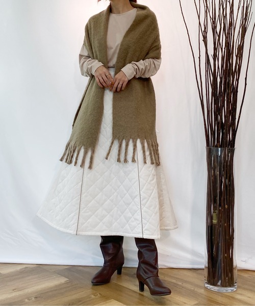 AZUL ENCANTO（アズールエンカント）の「バルーンギャザースリーブトップス（Tシャツ/カットソー・レディース・ライトブラウン/ホワイト・FREE）」の21枚目の写真