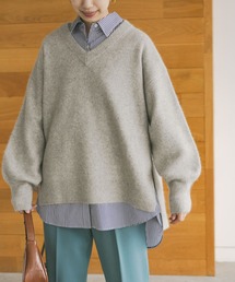 URBAN RESEARCH | FLUFFYVネックニット(ニット/セーター)