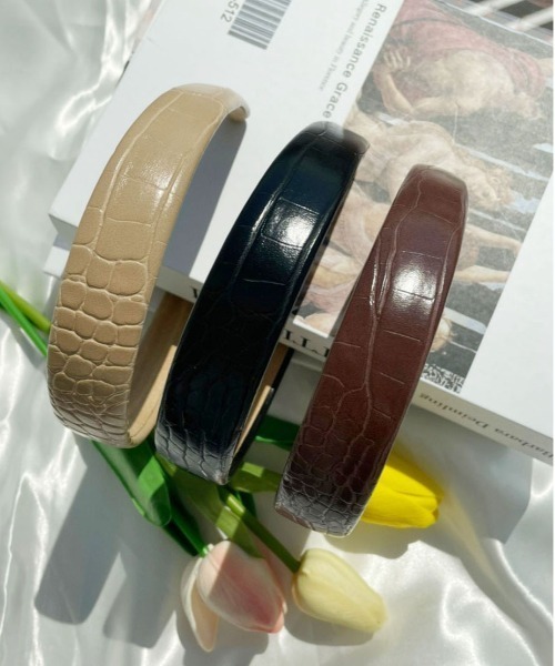 PairPair(ペアペア)の「クロコカチューシャ(カチューシャ・レディース・ブラック/ブラウン/ベージュ・フリー)」の14枚目の写真