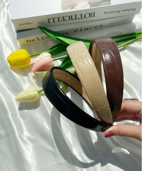 PairPair(ペアペア)の「クロコカチューシャ(カチューシャ・レディース・ブラック/ブラウン/ベージュ・フリー)」の9枚目の写真