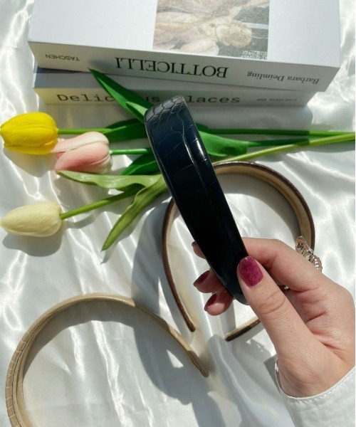 PairPair(ペアペア)の「クロコカチューシャ(カチューシャ・レディース・ブラック/ブラウン/ベージュ・フリー)」の11枚目の写真