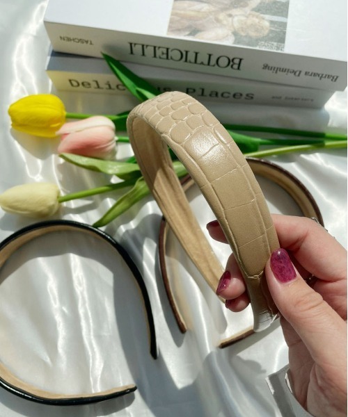 PairPair(ペアペア)の「クロコカチューシャ(カチューシャ・レディース・ブラック/ブラウン/ベージュ・フリー)」の10枚目の写真