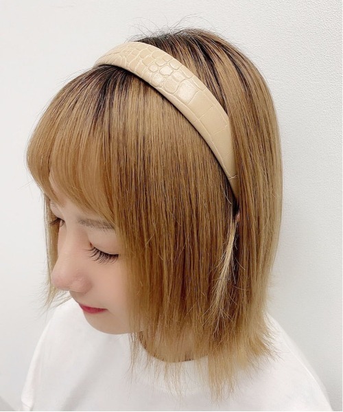 PairPair(ペアペア)の「クロコカチューシャ(カチューシャ・レディース・ブラック/ブラウン/ベージュ・フリー)」の6枚目の写真