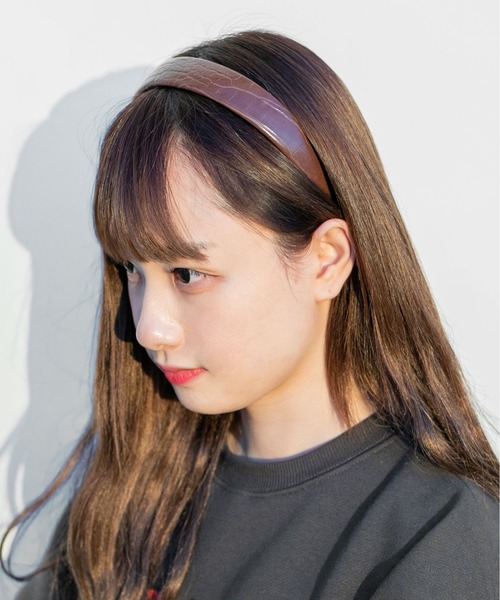 PairPair(ペアペア)の「クロコカチューシャ(カチューシャ・レディース・ブラック/ブラウン/ベージュ・フリー)」の16枚目の写真