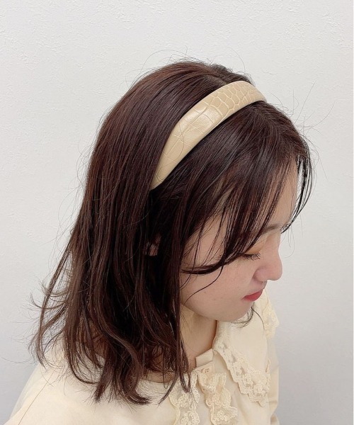 PairPair(ペアペア)の「クロコカチューシャ(カチューシャ・レディース・ブラック/ブラウン/ベージュ・フリー)」の20枚目の写真