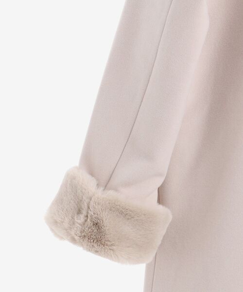 MAJESTIC LEGON（マジェスティックレゴン）の「上品ノーカラーコート（ノーカラーコート・レディース・グレイッシュベージュ/ピンクベージュ/ブラック・SMALL/MEDIUM）」の12枚目の写真