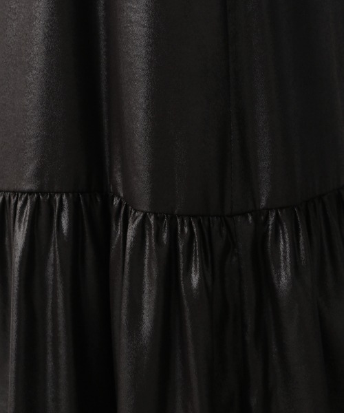 LOWRYS FARM（ローリーズファーム）の「コーティングティアードスカート　236950（スカート・レディース・ブラック/カーキ・FREE）」の11枚目の写真