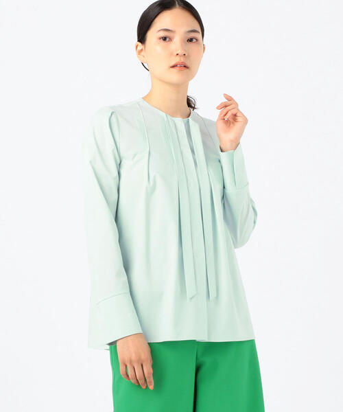 Ballsey　ボールジー　シルキークロス ボウタイブラウス tomorrowland Ballsey シルキークロス ボウタイ長袖ブラウス