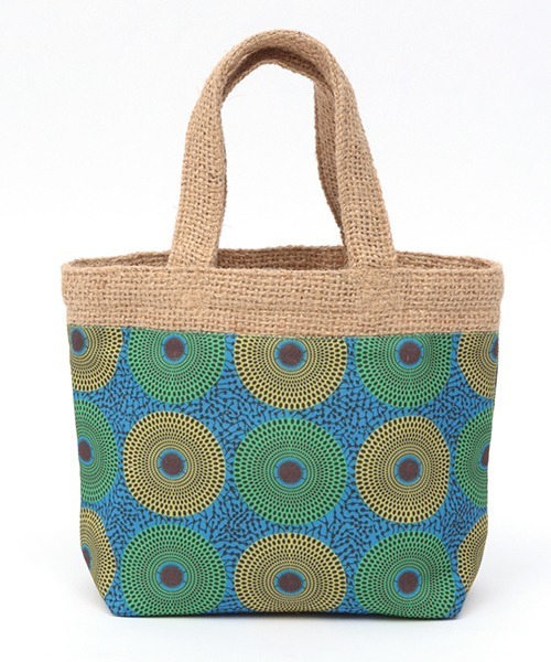 チチカカ（チチカカ）の「ジュート＆アフリカンプリントバッグ（トートバッグ・レディース・レッド/ブルー/グリーン・FREE）」の11枚目の写真